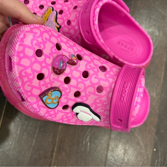 CROCS Women’s Barbie Glittery Pink Platform - READ DESCRIPTION- MIXED SIZES - Picture 3 of 10
